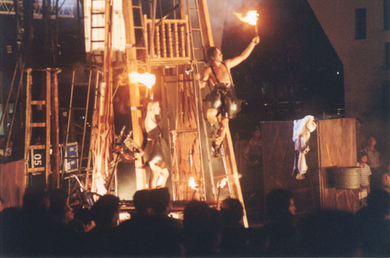 It started out with a play. It involved fire, explosions and chickens. I have no idea what it meant.